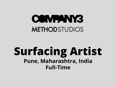 Company3 Method Studios hiring Surfacing Artist