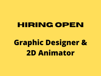 Job opening for Graphic Designer & 2D Animator