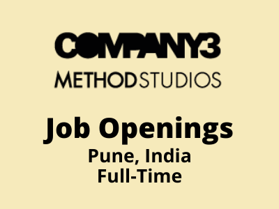 Multiple job openings at Company3 Method Studios