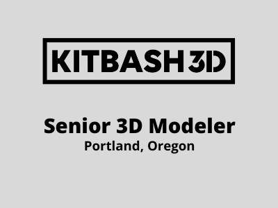 Senior 3D Modeler required at KitBash3D