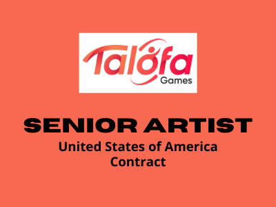 Senior Artist required at Talofa Games Studio