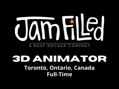 3D Animator required at Jam Filled Studio