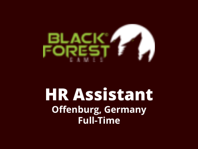 HR Assistant required at Black Forest Games