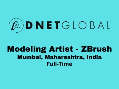 Modeling Artist required at Adnet Global Studio