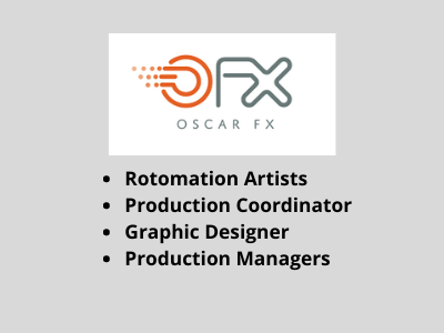 Oscar FX Studio multiple job openings