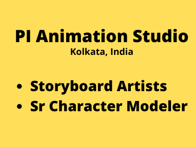 PI Animation Studio full-time job openings