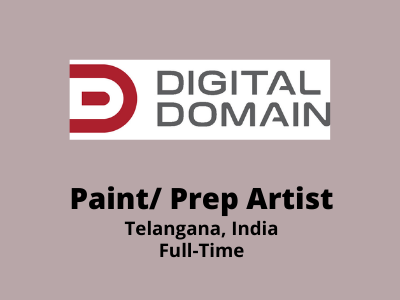 Paint Prep Artist required at Digital Domain India