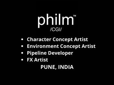 Philm CGI multiple jobs in CG Department