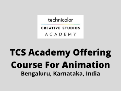 TCS Academy offering course for Animation