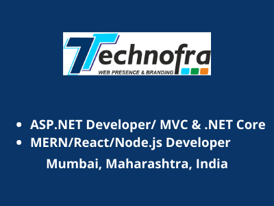 ASP.NET Developer MERN Developer job opening
