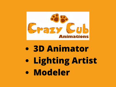 Full-time jobs at Crazy Cub Animation Studio