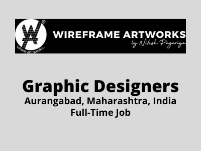 Graphic Designers required at Wireframe Artworks