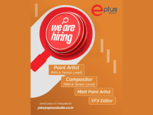 Multiple full-time job openings at E Plus Studio - Paint, VFX, Comp