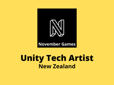 Unity Tech Artist required at November Games