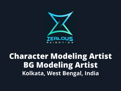 Zealous Animation hiring Character & BG Modeling Artists