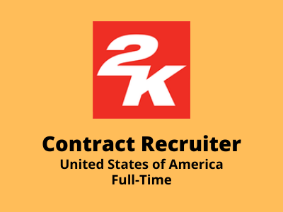 Contract Recruiter required at 2K Games Studio