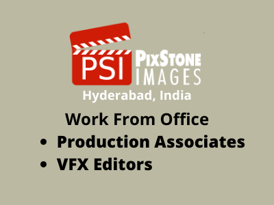 Job for VFX Editors & Production Associates