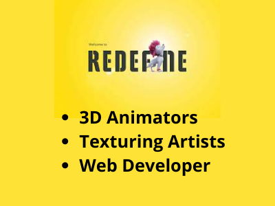 ReDefine is hiring 3D Artists & Web Developers - full-time jobs