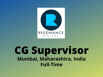 Resonance Digital is looking for CG Supervisor