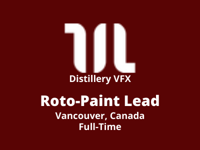 Roto-Paint Lead required at Distillery VFX Studio
