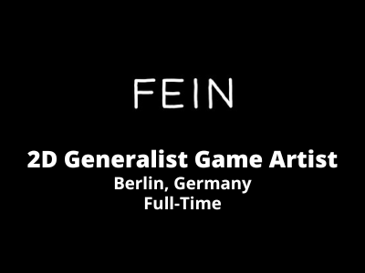 2D Generalist Game Artist required at Fein Games