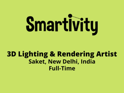 3D Lighting & Rendering Artist required at Smartivity - Maya, Vray