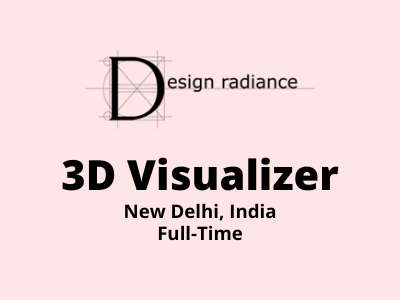 3D Visualizer required at Design Radiance Studio