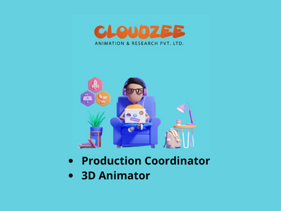 Cloudzee Animation hiring 3D Animator & Production Coordinator Cloudzee Animation hiring 3D Animator & Production Coordinator