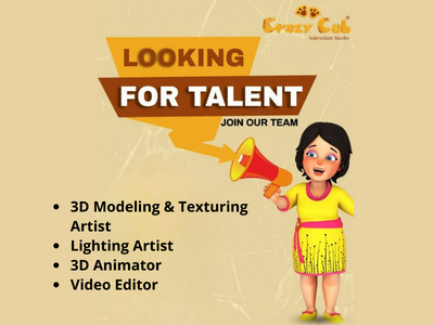 Crazy Cub Animation Studio has multiple jobs