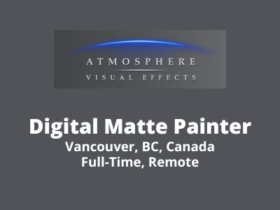 Digital Matte Painter required at Atmosphere VFX