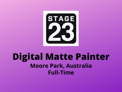 Digital Matte Painter required at Stage23 Studio
