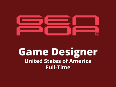 Game Designer required at Genpop Interactive