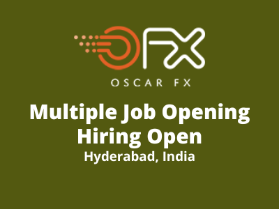 Hiring open at Oscar FX Studio for multiple job