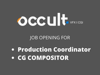 Job for Production Coordinator & CG Compositor