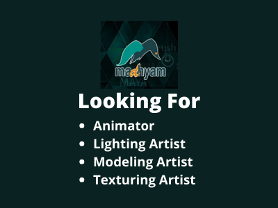 Madhyam studio is looking for 3D Artists