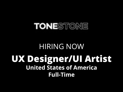ToneStone Studio is hiring UX Designer/UI Artist