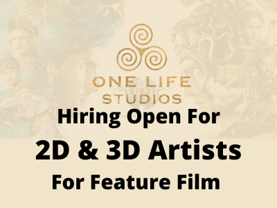 One Life Studios hiring 2D & 3D Artists for feature film - Mumbai