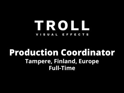 Production Coordinator required at Troll VFX Studio