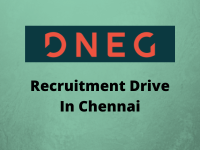 Recruitment Drive at DNEG Studio in Chennai - Animation, Unreal,
