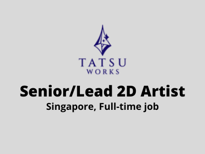 SeniorLead 2D Artist required at Tatsu Works