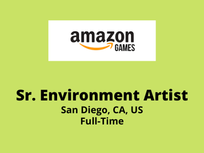 Sr. Environment Artist required at Amazon Games