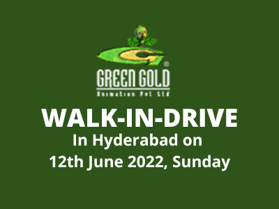 Walk-In-Drive at Green Gold Animation Studio in Hyderabad