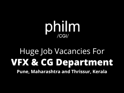 philmCGI studio hiring for VFX and CG departments