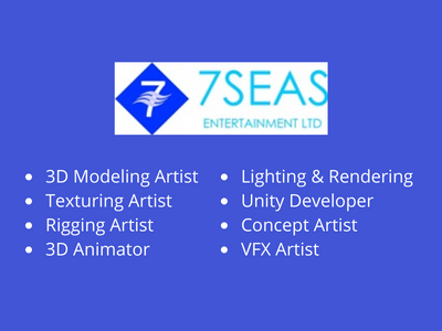 3D job openings at 7 Seas Entertainment Studio