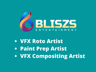 Bliszs Entertainment hiring for VFX departments