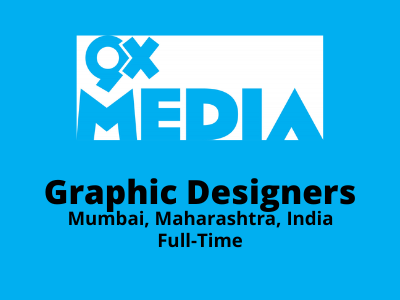 Graphic Designers required at 9X Media Studio