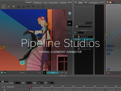 Harmony Animator required at Pipeline Studios