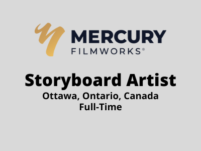 Storyboard Artist Required At Mercury Filmworks - Photoshop