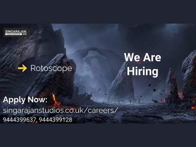 VFX Rotoscope Artist required at Singarajan VFX