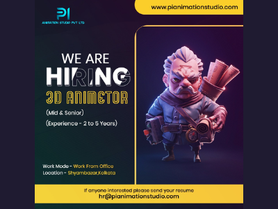 Work from office jobs at Pi Animation Studio - Full-time jobs